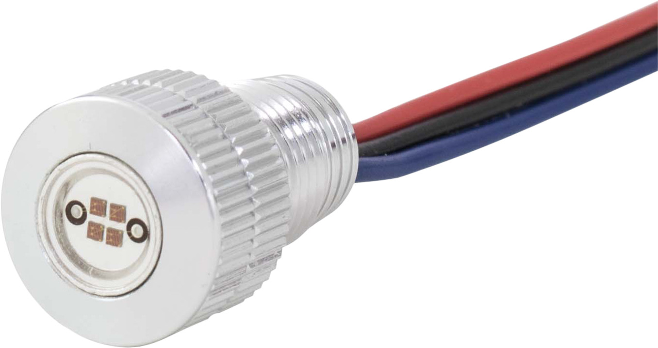 BAGGERNATION LIGHTNING BOLTS RED LED SILVER