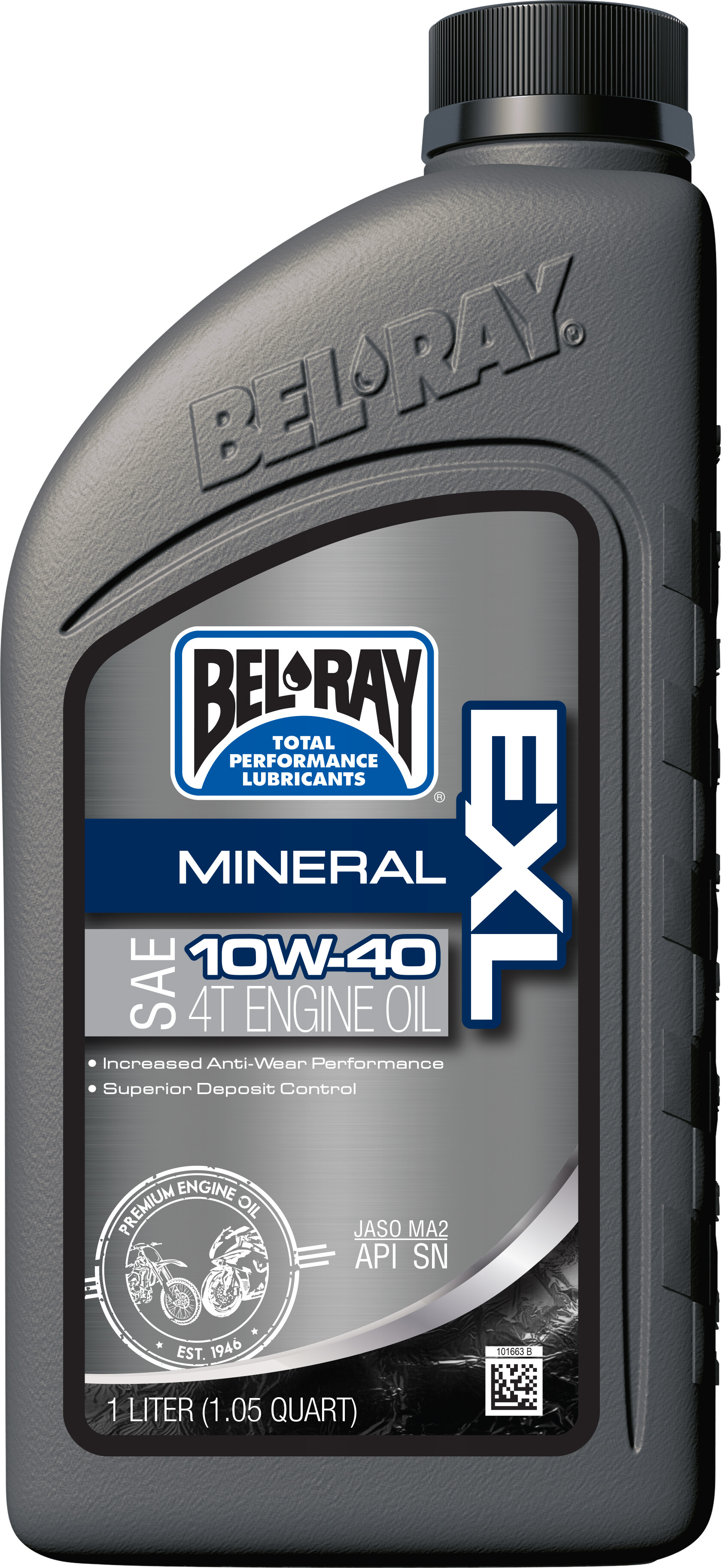 BEL-RAY EXL MINERAL ENGINE OIL 4T 10W40 1L