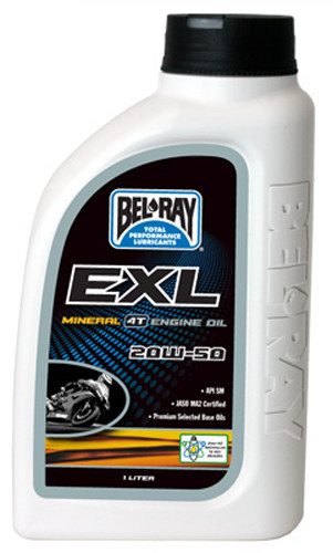BEL-RAY EXL MINERAL ENGINE OIL 4T 20W50 1L