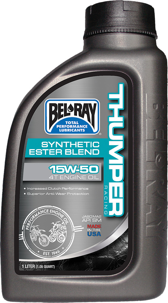 BEL-RAY THUMPER ESTER BLEND ENG OIL 4T SYN 15W50 1L