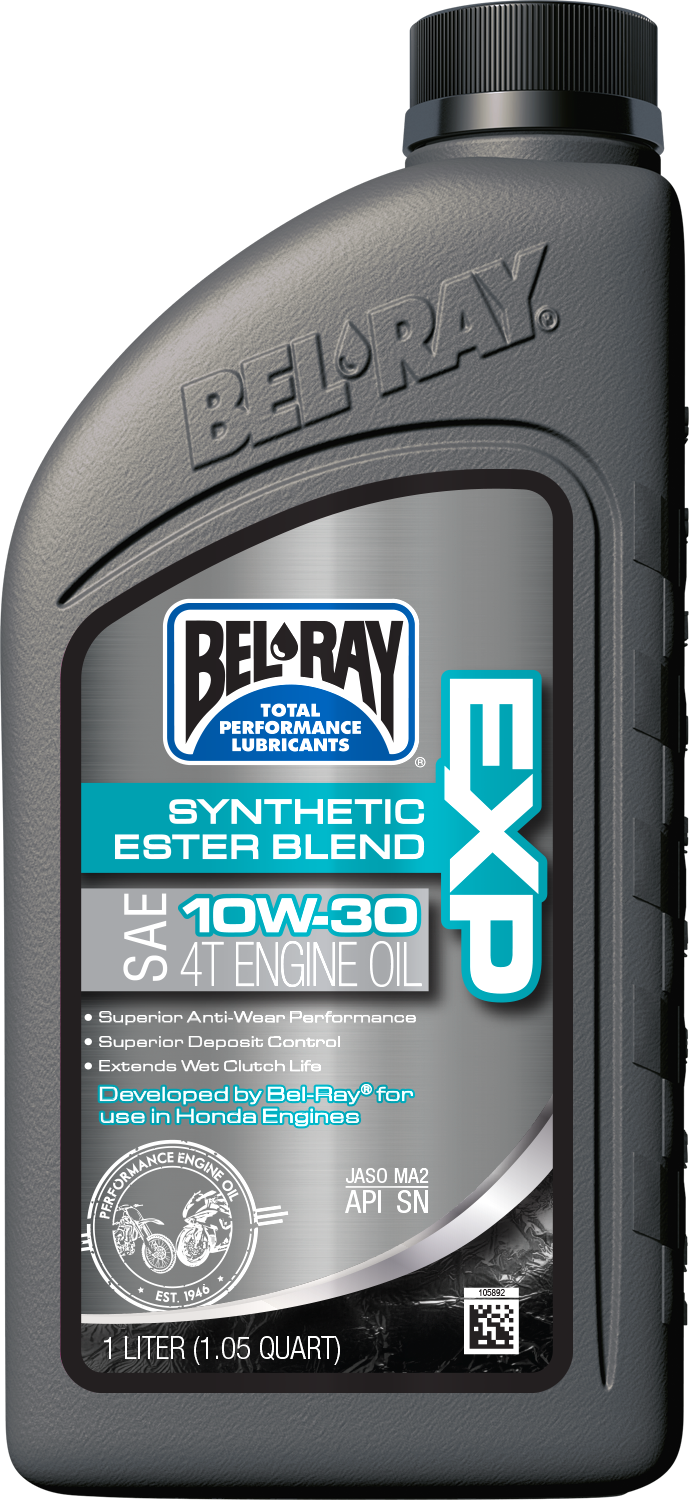 BEL-RAY EXP SYN ESTER BLEND ENGINE OIL 4T 10W30 1L