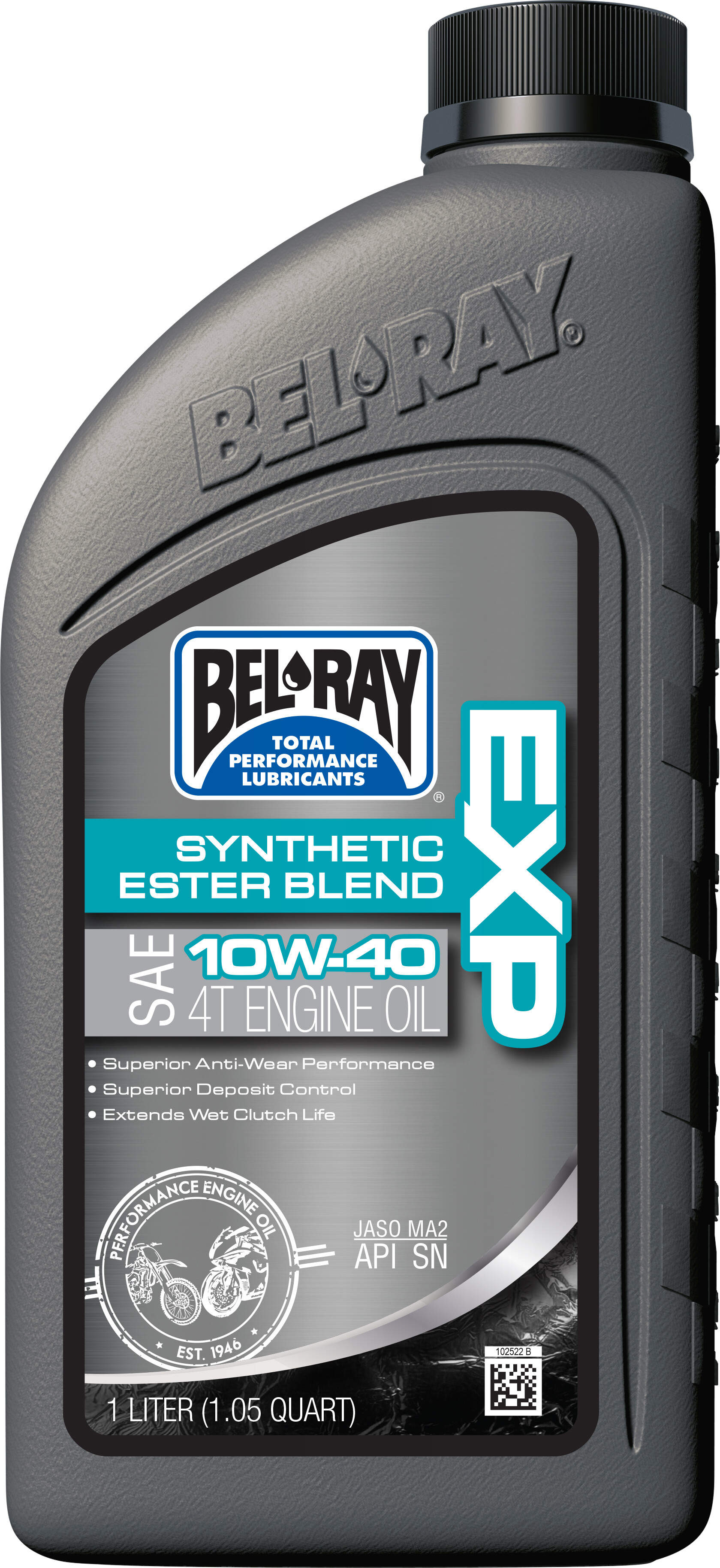 BEL-RAY EXP SYN ESTER BLEND ENGINE OIL 4T 10W40 1L