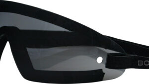 BOBSTER WRAP AROUND SUNGLASSES BLACK W/SMOKE LENS