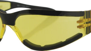 BOBSTER SHIELD II SUNGLASSES BLACK W/YELLOW LENS