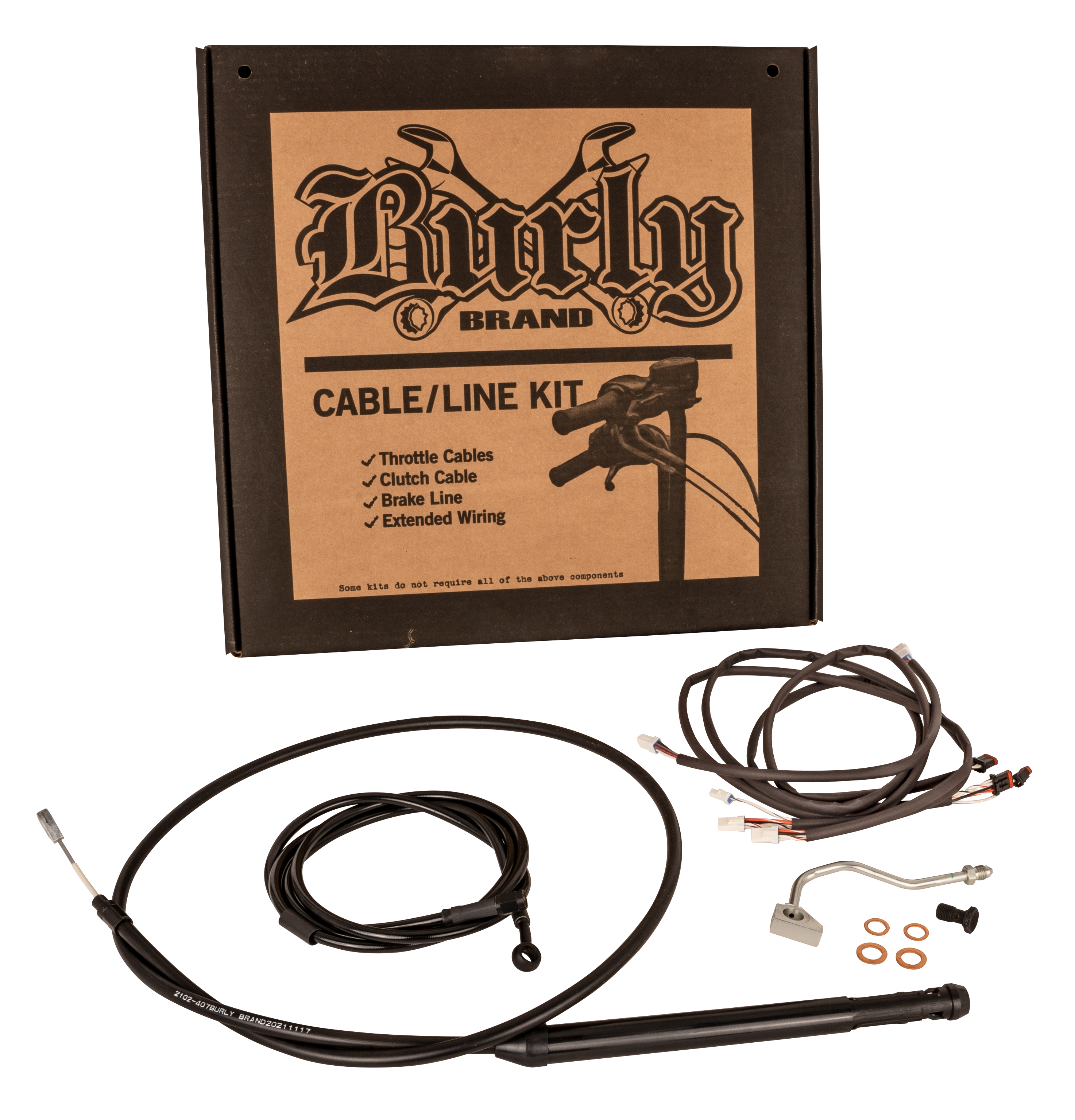 BURLY BRAND CNTRL KIT 18" GORILLA BLK `21-22 FLHR/FLTR W/ABS