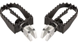 BURLY BRAND MX STYLE M8 RIDER FOOTPEGS BLACK