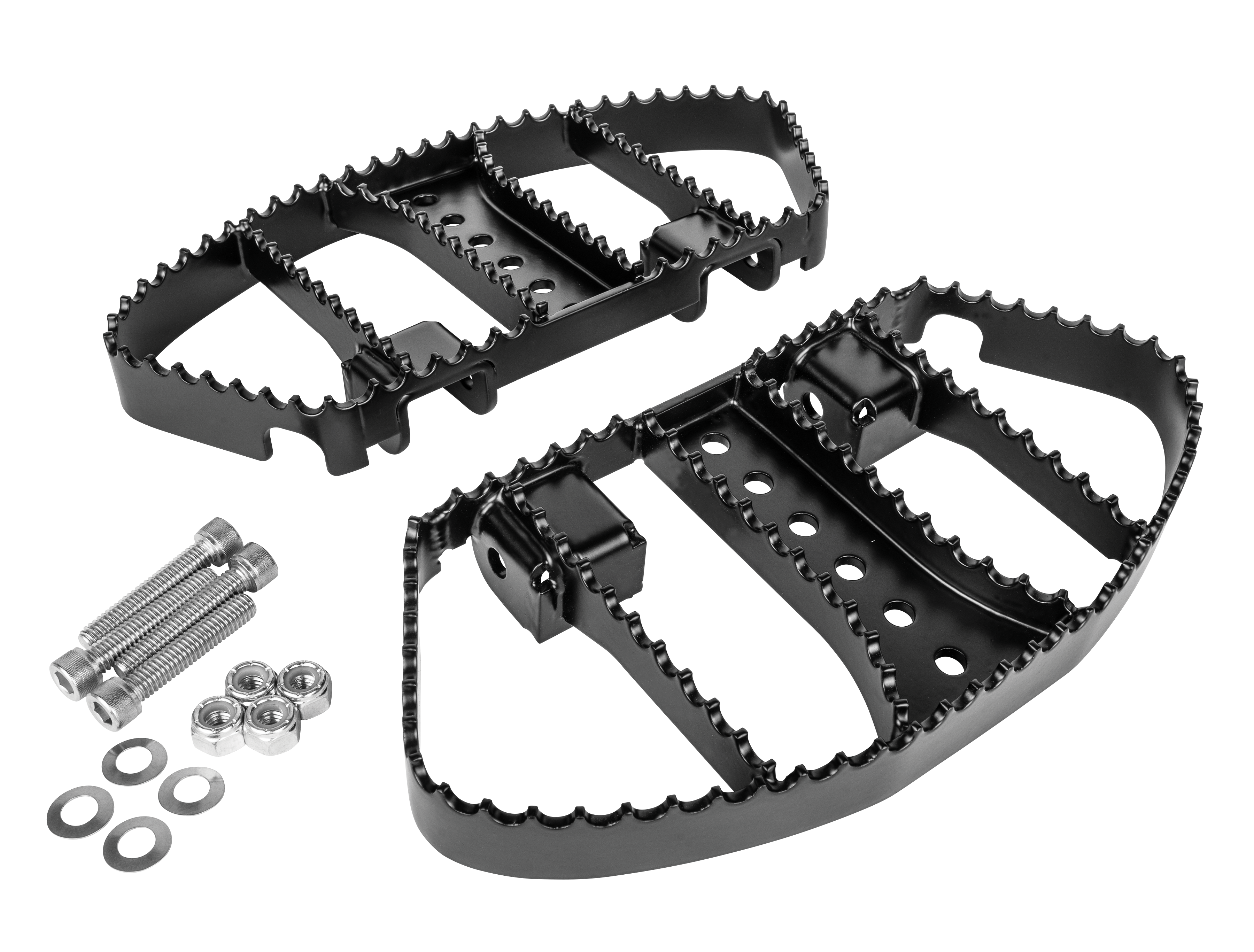 BURLY BRAND MX STYLE PASSENGER BOARDS BLACK FLT