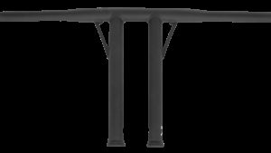 BURLY BRAND FOLSOM 12" BAR MATTE BLACK