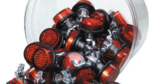 CHRIS PRODUCTS MINI-REFLECTORS RED 40/PK