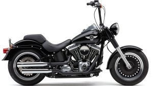 COBRA 3" NH SERIES SLIP-ONS CHROME FAT BOY/DCE 07-17