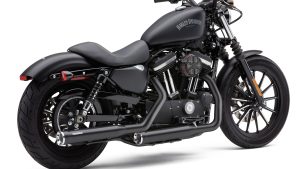 COBRA 3" RPT SLIP-ONS BLACK SPORTSTER 04-13