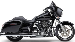 COBRA 4" GROOVE TIP SLIP-ON CHROME FLH/FLT 17-22