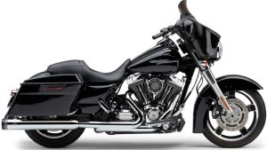 COBRA 4" GROOVE TIP SLIP-ON CHROME FLH/FLT 95-16