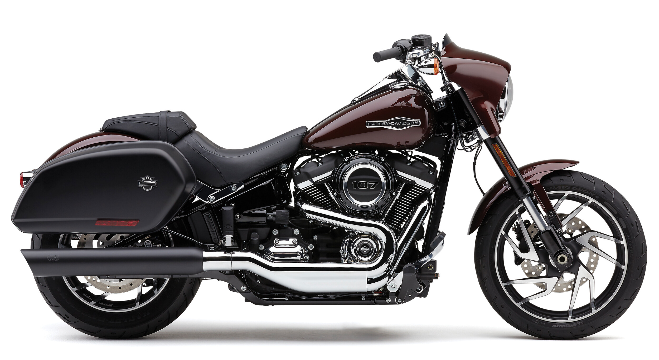 COBRA 909-TWINS 4" SLIP-ONS BLACK FLSB 18-22