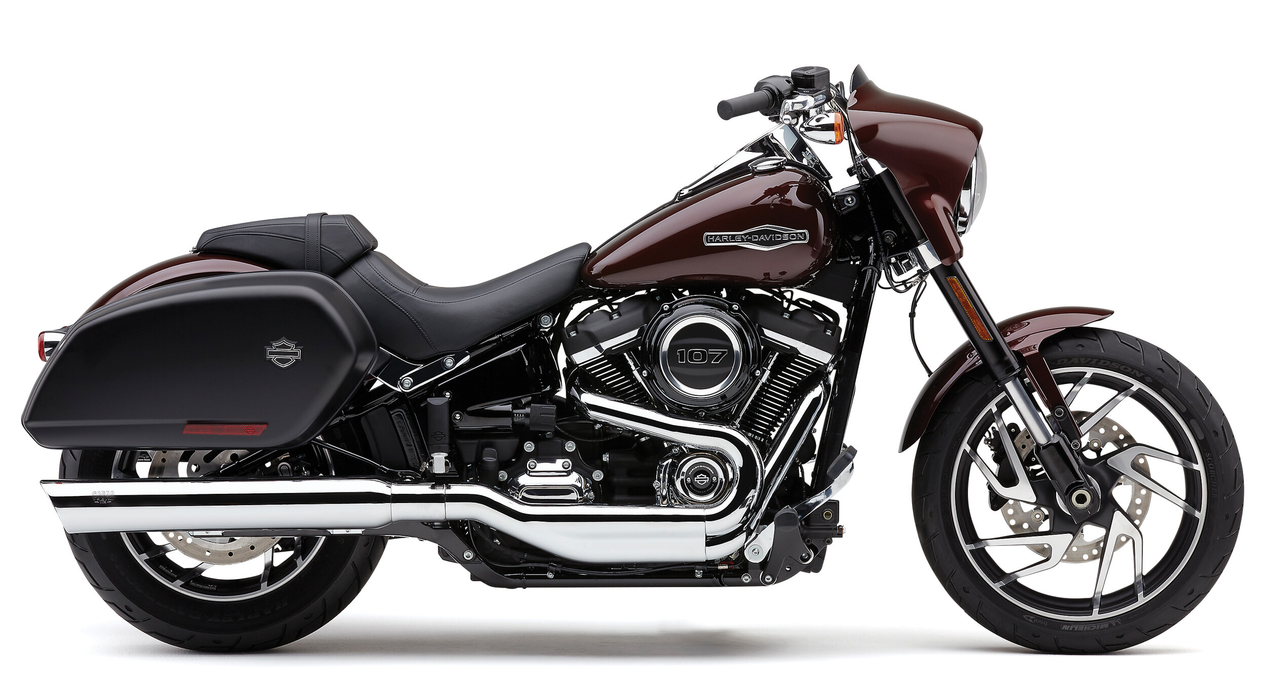 COBRA 909-TWINS 4" SLIP-ONS CHROME FLSB 18-22