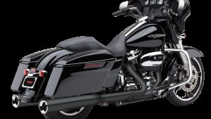 COBRA 4.5" POWRFLO ROUND SLIP-ONS BLACK FLH/FLT 17-22