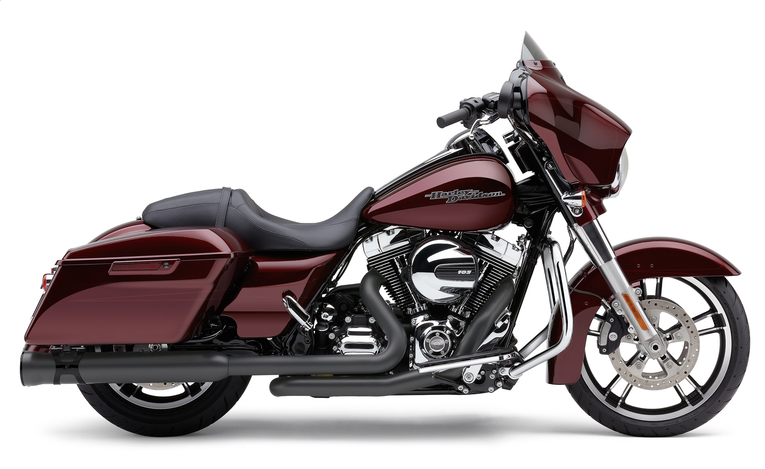 COBRA 4" RACE-PRO SLIP-ONS BLACK W/BLK TIP FLH/FLT 17-22