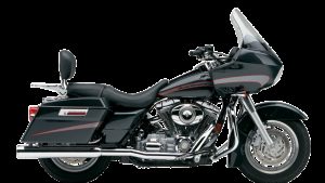 COBRA TRUE DUAL HEADPIPES BLACK FLH/FLT 07-08