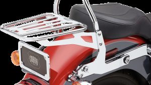 COBRA DETACHABLE BACKREST ROUND CHROME SOFTAIL 00-06
