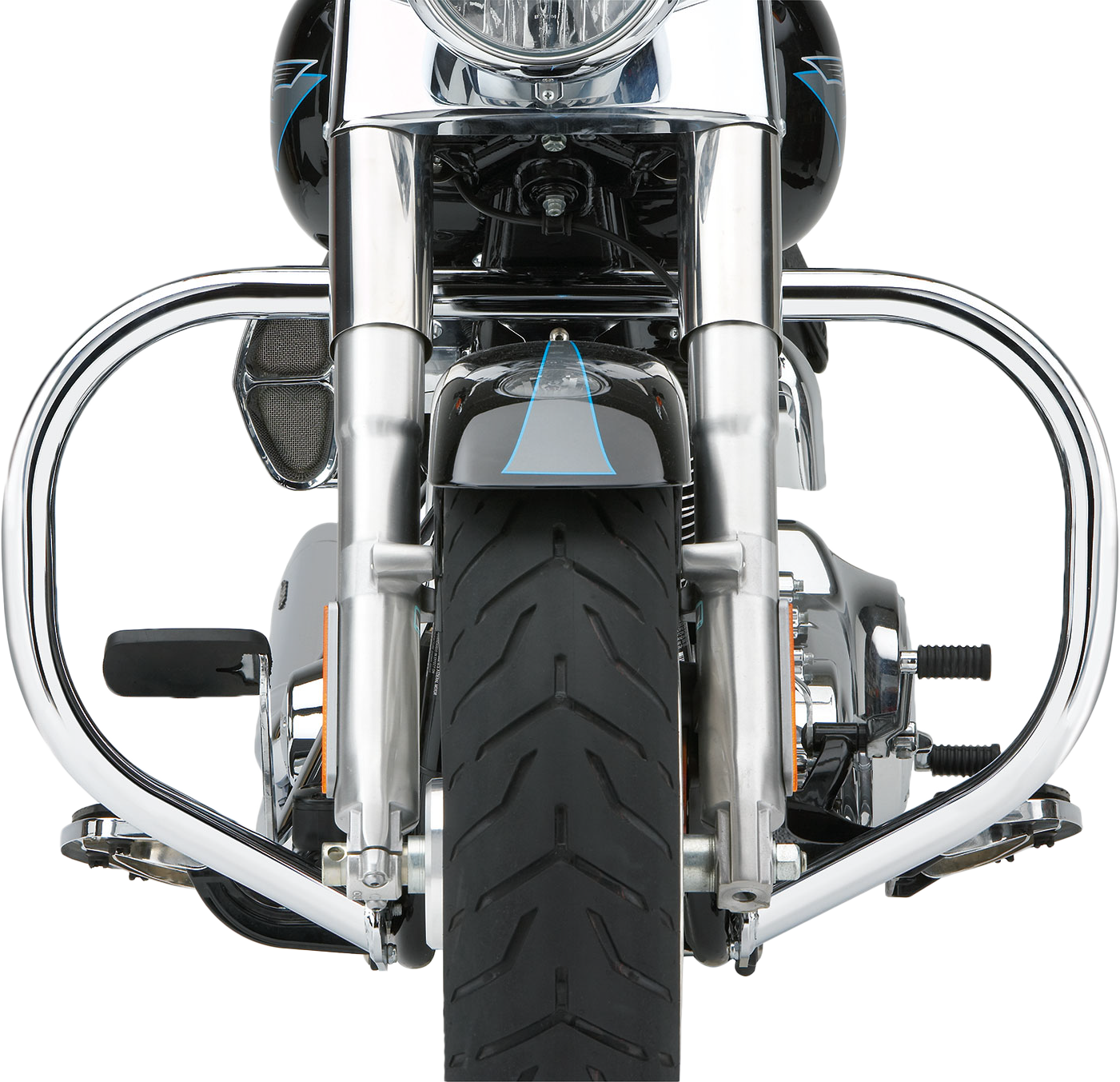 COBRA FATTY FREEWAY BARS 1.5" CHROME FLST (EXC FLSTC) 00-17