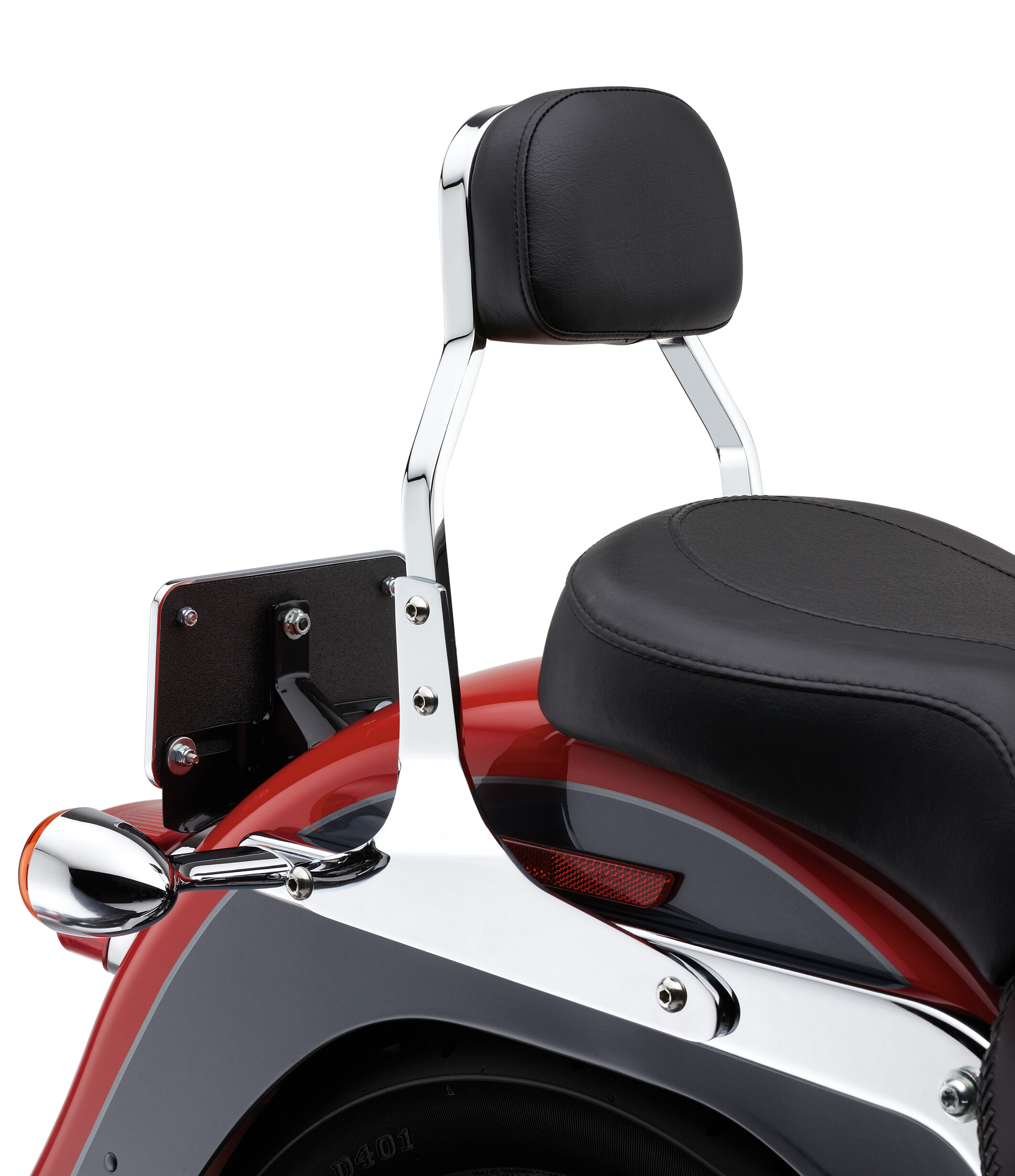 COBRA MINI SISSY BAR CHROME FLH/FLT 07-17