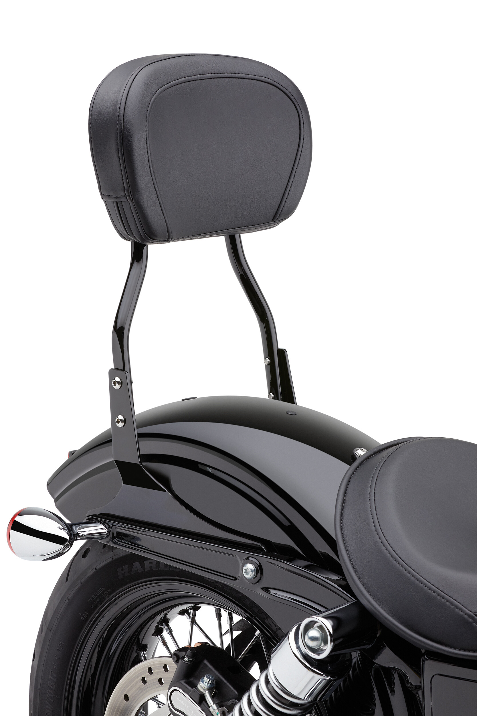 COBRA SHORT SISSY BAR ROUND BLK FLSTF 07-17 FXST/S/B 06-10