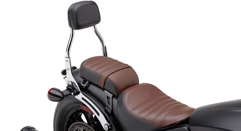 COBRA DETACH BACKREST MINI CHROME SCOUT BOBBER 18