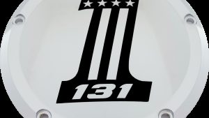 CUSTOM ENGRAVING 7   M8 FLT/FLH DERBY COVER 131 CHROME