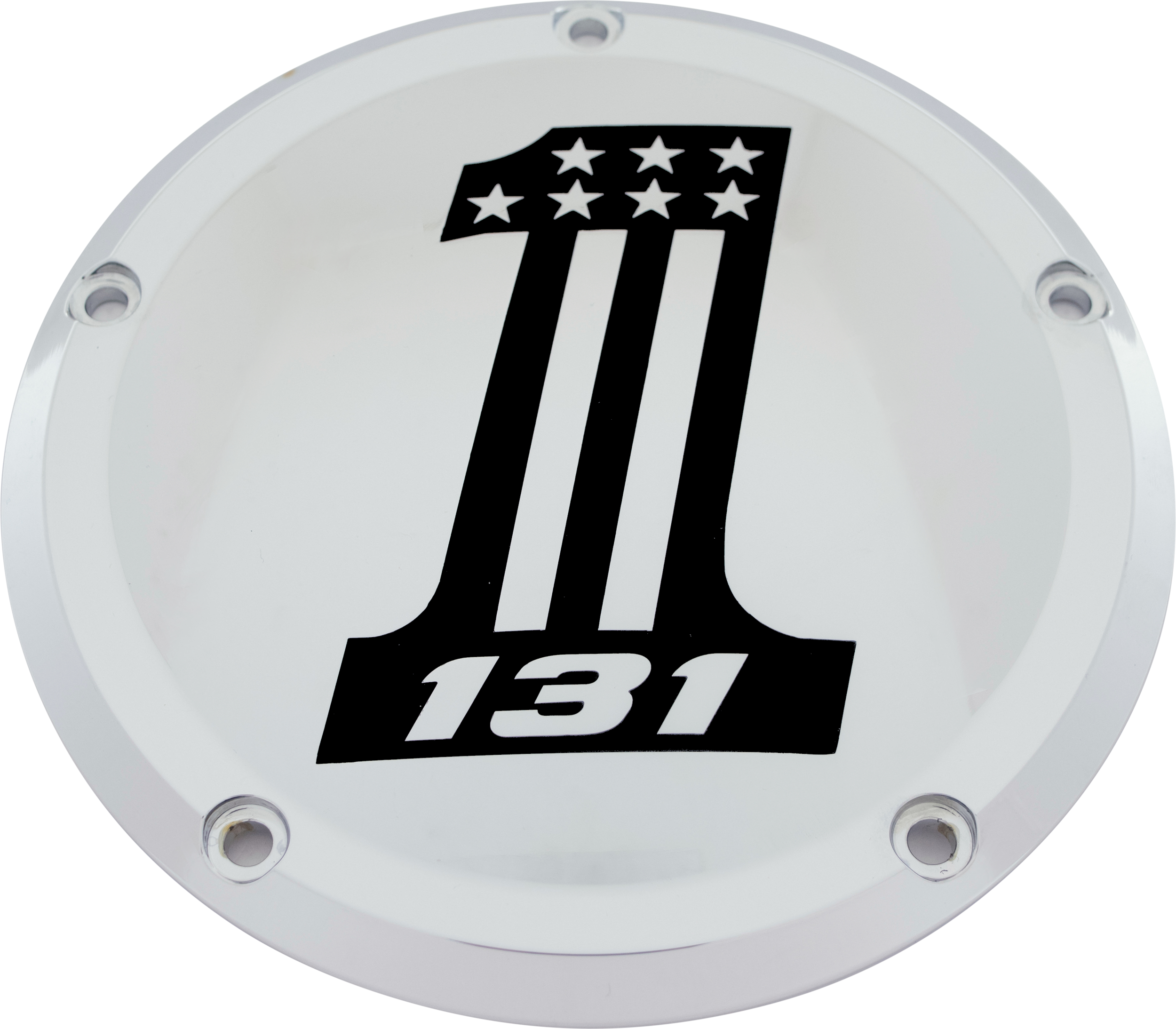 CUSTOM ENGRAVING 7 M8 FLT/FLH DERBY COVER 131 CHROME