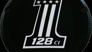 CUSTOM ENGRAVING 6   M8 SOFTAIL DERBY COVER 128 BLACK