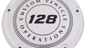 CUSTOM ENGRAVING 6   M8 SOFTAIL DERBY COVER 128 CVO CHROME