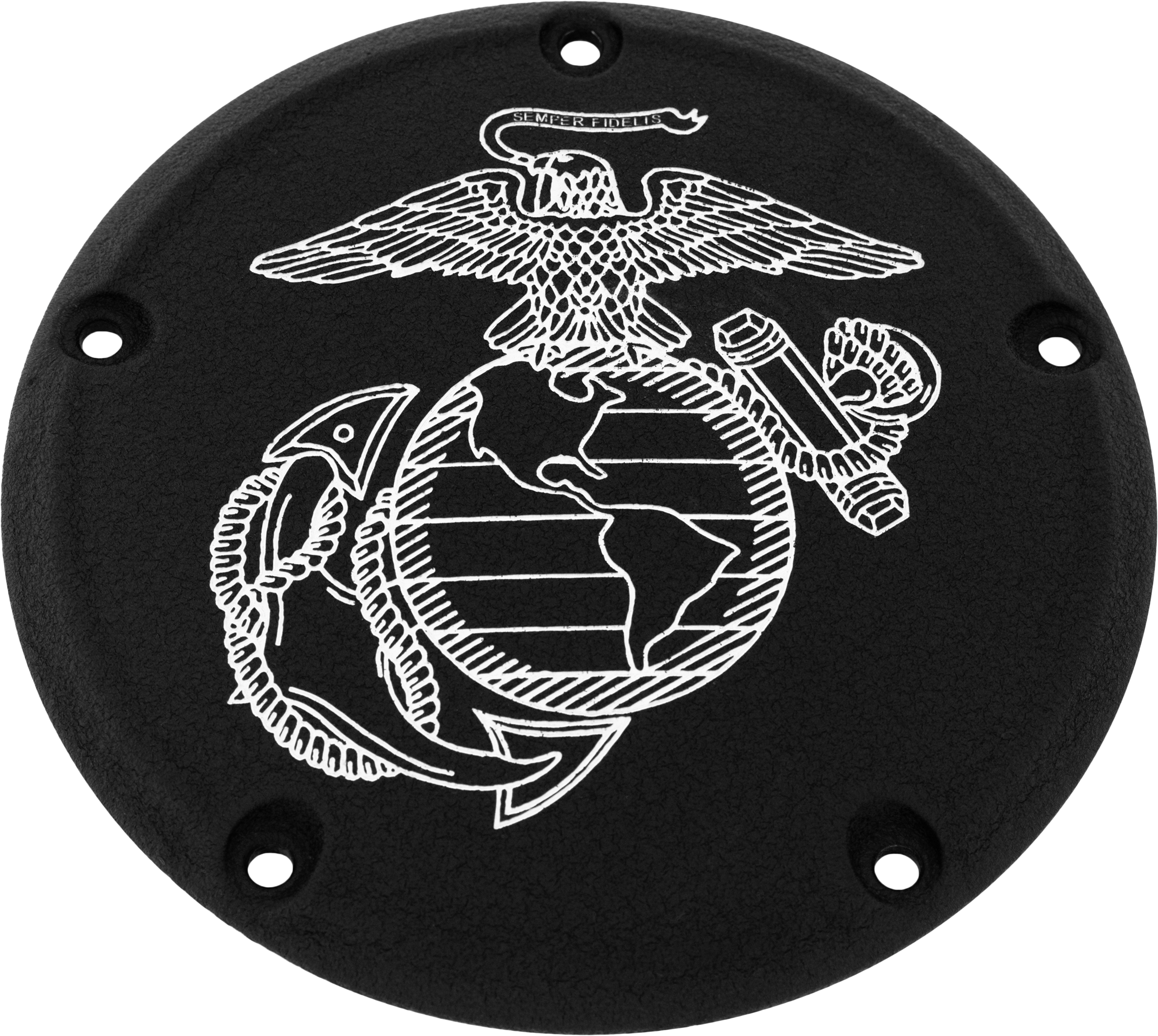 CUSTOM ENGRAVING 7 TC DERBY COVER MARINE EGA BLACK
