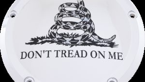 CUSTOM ENGRAVING 7   M8 FLT/FLH DERBY COVER DON'T TREAD CHROME