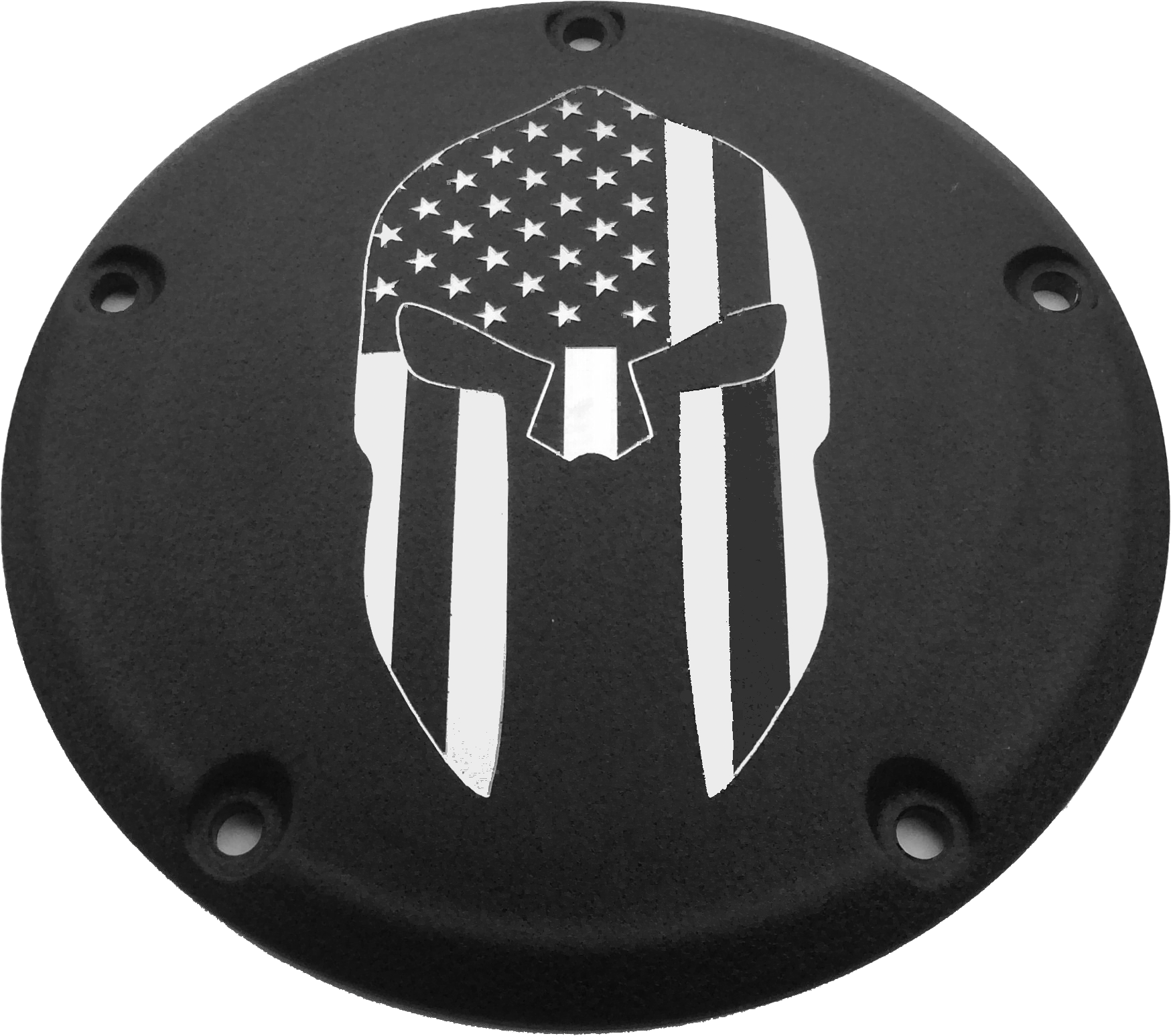 CUSTOM ENGRAVING 6 M8 SOFTAIL DERBY COVER SPARTAIN BLACK