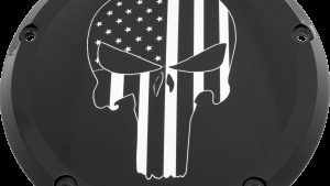 CUSTOM ENGRAVING 7   TC DERBY COVER PUNISHER BLACK