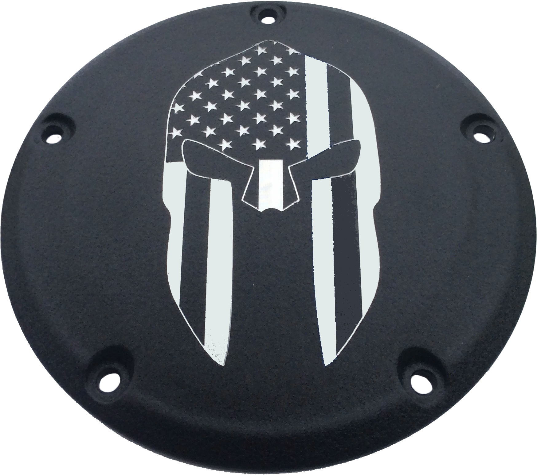 CUSTOM ENGRAVING 7 TC DERBY COVER SPARTAIN BLACK