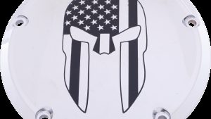 CUSTOM ENGRAVING 7   TC DERBY COVER SPARTAN CHROME