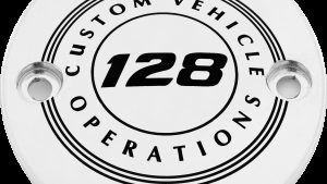 CUSTOM ENGRAVING M8 TIMER COVER 128 CVO CHROME