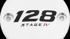 CUSTOM ENGRAVING M8 TIMER COVER 128 STAGE IV CHROME