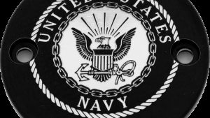 CUSTOM ENGRAVING M8 TIMER COVER NAVY BLACK