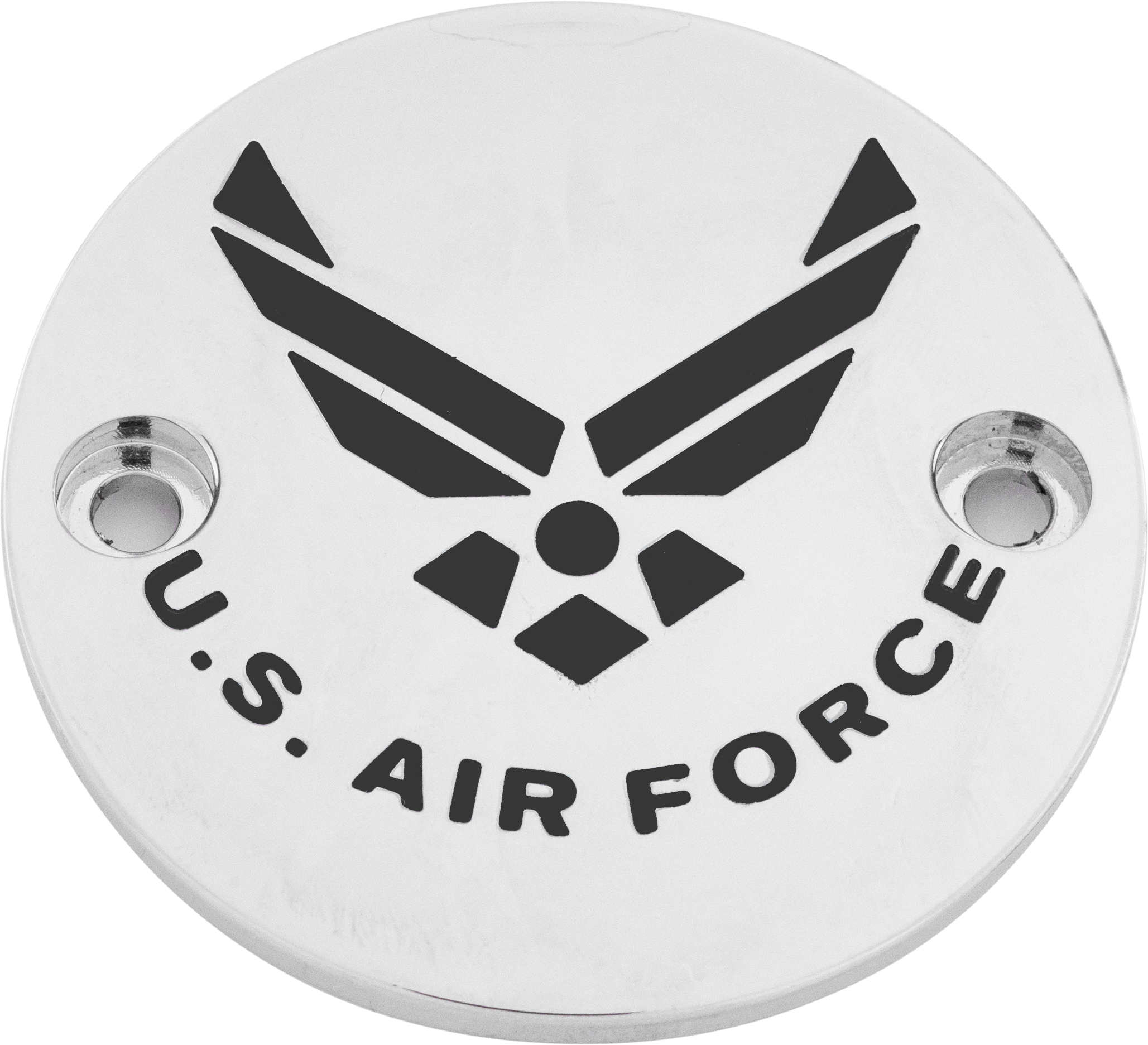 CUSTOM ENGRAVING M8 TIMER COVER AIR FORCE CHROME