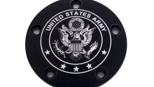 CUSTOM ENGRAVING TC TIMER COVER ARMY BLACK