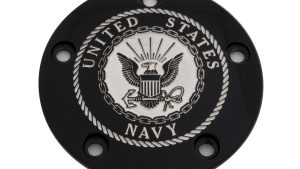 CUSTOM ENGRAVING TC TIMER COVER NAVY BLACK