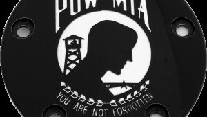 CUSTOM ENGRAVING TC TIMER COVER POW-MIA BLACK