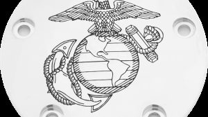 CUSTOM ENGRAVING TC TIMER COVER MARINE EGA CHROME