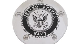 CUSTOM ENGRAVING TC TIMER COVER NAVY CHROME