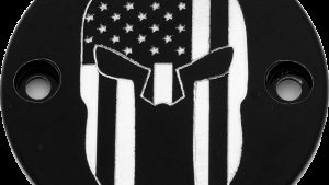 CUSTOM ENGRAVING M8 TIMER COVER SPARTAIN BLACK