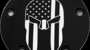 CUSTOM ENGRAVING TC TIMER COVER PUNISHER BLACK