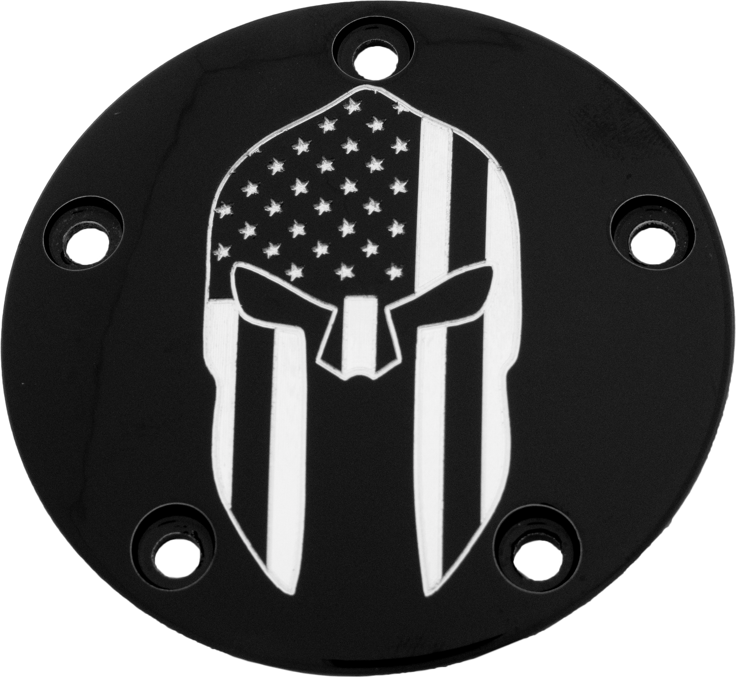 CUSTOM ENGRAVING TC TIMER COVER SPARTAIN BLACK