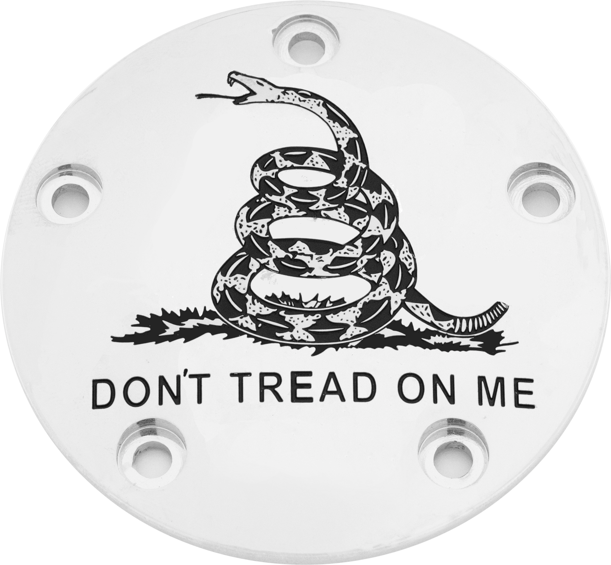 CUSTOM ENGRAVING TC TIMER COVER DON'T TREAD CHROME
